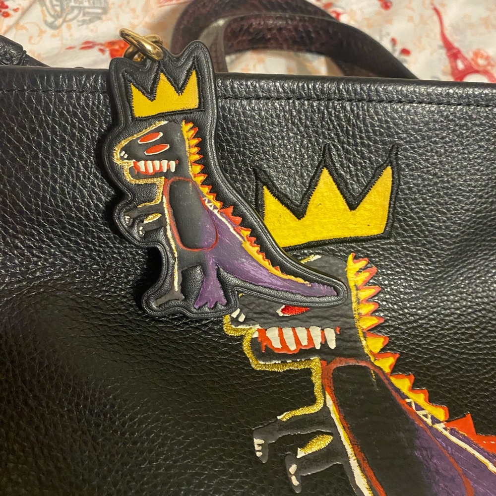 Coach Black Jean-Michel Basquiat Dempsey Carryall